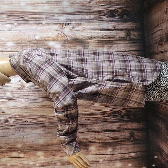 NWOT L.L.Bean Women's Long Sleeve Plaid Flannel Button Down pocke Shirt Size XS - Picture 5 of 10